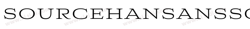 sourcehansanssc re字体转换